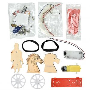 Old Vintage Little Horse Car Model Children Assembly DIY Educational Toy - Neuf