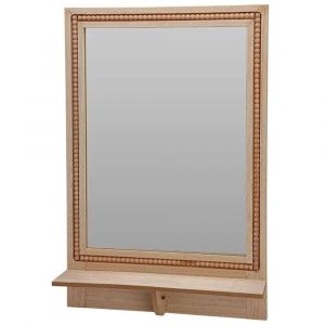 Miroir avec &eacute;tag&egrave;re 40x10x60cm - Neuf