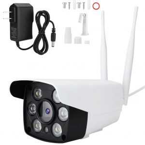 Camera de surveillance sans fil Wi-Fi HD 1080p etanche avec vision nocturne (prise americaine) - Neuf