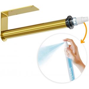 Eryi-Sprayneat Porte-Serviettes En Papier Avec Flacon Pulvérisateur, Porte-Serviettes En Papier Sous Armoire Avec Pulvérisateur À L'intérieur Au Centre, Support Mural À Suspendre Pour Cuisine Et - Neuf