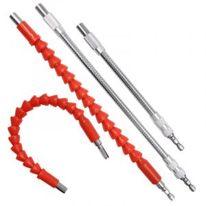 Pack De 4 Flexibles Électrique Foret Tige D'Extension¿Perceuse Électrique Tournevis Électrique Tuyau De Rallonge De Tige De L'Arbre Flexible - Neuf