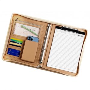 Porte-monnaie en cuir pour les hommes d'affaires organisateur avec le bloc-notes A4, reprendre le dossier - Neuf