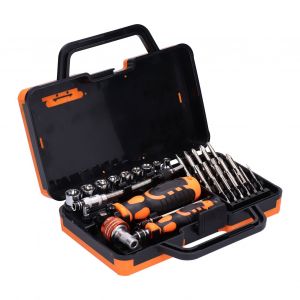 XYONG Jeu d'embouts de tournevis 31 en 1 en acier au chrome vanadium, outil de reparation multi-angles JM-6121 - Neuf
