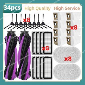 Compatible Pour Jonr P20 Pro/Jonr T5 Pro,Pi&egrave;ces,Brosse Lat&eacute;rale Principale,Sac &Agrave; Poussi&egrave;re,Accessoires De Remplacement.Set X. - Neuf