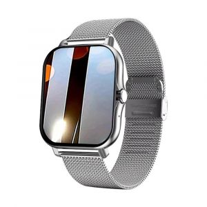 2025 Nouvelle Montre Intelligente 1.83 ''&Eacute;cran Hd Surveillance De La Fr&eacute;quence Cardiaque/Sommeil Sans Fil Bluetooth Appel Contr&ocirc;le De La Musique Montre Intelligente Pour Hommes Fem.Steel Silver. - Neuf