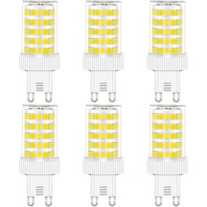 Ampoule G9 Led 10w 800lm Blanc Froid 6000k, Équivalen 50w-100w Halogène, Ac 220-240v, Non-Dimmable, Sans Scintillement, Ampoules Maïs Pour Lustres, Plafonniers, Appliques Murales[Amp746198] - Neuf