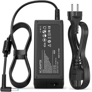 Chargeur HP 45W Ordinateur Portable PC pour Elitebook 840 850 250 255 G3 G4 G5 G6 G7 G8 Pavilion X360 Notebook 13-15 Série Probook 430 440 450 470 Adaptateur Alimentation 19.5V 2.31A (4.5MMX3.0MM) - Neuf
