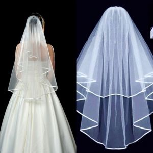 Voile De Mariée Femme Mariée Courte Voile De Partie De Bachelorette Avec Peigne De Mariage De Partie De Poule - Neuf