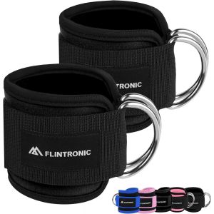 Sangle Cheville Musculation Poulie,Sangle De Cheville R&eacute;glable Gymnastique,Sangle Musculation Avec Double Anneau D,Ankle Straps,Accessoires Pour Fitness,Sport,Gym,Exercice,Tirage.[K176] - Neuf