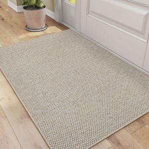 Subzonal-Tapis Entree Interieur 80 X 120 Cm, Paillasson Antid&eacute;rapant Et R&eacute;sistant, Absorbant Et Lavable, Paillassons Anti-Salet&eacute; Pour Entr&eacute;e, Porte Et Couloir, Beige - Neuf