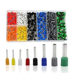 Kit d'embouts 800 PCS,connecteur à sertir d'embouts de fil,kit d'extrémité de broche de cordon isolé AWG 22-10 - Neuf
