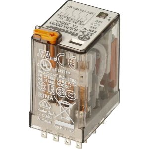 Finder 4CO Mini Relais Industriel 7A 230V AC Avec Test LED - 55.34.8.230.0050 - Neuf
