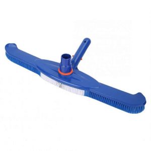 Brosse de piscine gonflable, raclette, pompe a vide, plastique bleu - Neuf