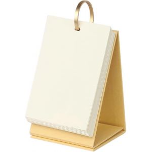 Nouveau produit,petites cartes flash vierges Cartes d'index Cartes de notes perfor&eacute;es avec anneaux de reliure Papier kraft Standing Flip - Neuf