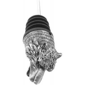Checarzhn--No1-Verseur De Vin Tête De Loup Aérateur Et Bouchon De Bouteille Pratique Pour Conserver Le Goût Du Vin Accessoire De Bar Unique Pour Amateurs - Neuf