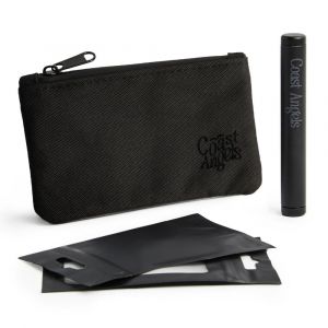 nzqaf-Petit sac anti-odeurs et kit de tubes en aluminium - Sac et tube sans odeur - Boîte anti-odeurs idéale pour les voyages - Noir - Neuf