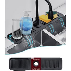 Eryi-Protection Anti-Éclaboussures Pour Évier De Cuisine À 5° - Poignée En Silicone - Plateau Anti-Gouttes - Protection Anti-Éclaboussures Pour Évier De Cuisine - Protection Anti-Éclaboussures En - Neuf