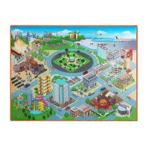 Tapis De Jeu Pour Enfants Sur Le Th&egrave;me De La Ville, Id&eacute;al Pour Les Tout-Petits Et Les Enfants. - Neuf