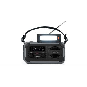 Radio solaire d&rsquo;urgence RT280 grise THOMSON - Neuf