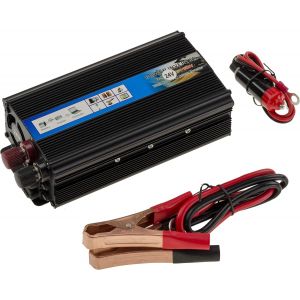 Convertisseur De Tension 24V En Entrée Vers 220V En Sortie. Puissance Continue 500 Watts, Puissance En Crête 1000W[Z3737] - Neuf