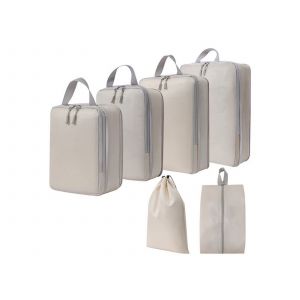 Lot de 6 sacs de rangement compressibles pour le voyage et l'organisation de la maison - Neuf