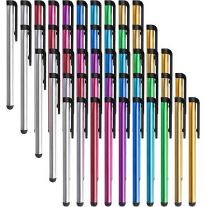 KALANKA-50 pi&egrave;ces Stylet pour ipad, Stylo Tablette Tactile Telephone Portable, Universel Bookii Stylet capacitif m&eacute;tallique pour Tablette t&eacute;l&eacute;phone Smartphones (10CMx0.7CM) - Neuf