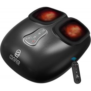 Appareil De Massage Des Pieds Avec Shiatsu, P&eacute;trissage, Vibration, Rouleau, Compression, Appareil De Massage Chauffant Pour Fasciite Plantaire, Plusieurs Modes, T&eacute;l&eacute;commande, Cadeaux Pour - Neuf