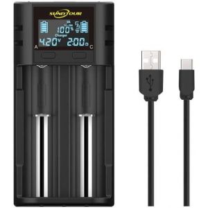 Intelligent Chargeur de Batterie LCD Chargeur de Batterie Chargeur 20700 22700 26650 26700 16340 (rcr123) 17650 17677 0 Ni-MHH. Batterie Rechargeable Ni-CD AA AAA - Neuf
