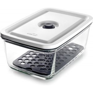 Kalanka-- 69688 - R&eacute;cipient Alimentaire Herm&eacute;tique, 1 Litre, Intelligent, Verre Borosilicat&eacute;, Soupape &Agrave; Vide Sp&eacute;ciale, Lave-Vaisselle, Micro-Ondes Et Cong&eacute;lateur - Neuf