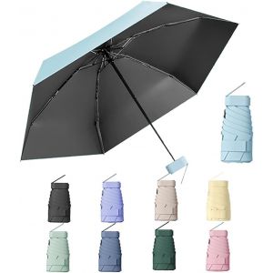 YEMAESRE-Mini Parapluie De Voyage, Petit Parapluie Uv, Parapluie De Poche, Parapluie Pliable, Parapluie De Poche Portable, Parasol Portable (Appartement) - Neuf