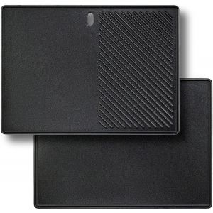 Ulteronixshop-13190 Plaque de cuisson barbecue pour 3 et 4 br&ucirc;leurs Landmann EMAILLEE Triton, plaque de cuisson en fonte pour barbecue &agrave; gaz Friture de viande aux ?ufs Plaque de cuisson barbecue 1 pa - Neuf