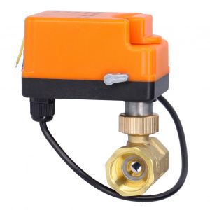 XYONG Vanne a boisseau spherique motorisee DN20 electrique 2 voies manuelle automatique integree normalement fermee AC220V - Neuf