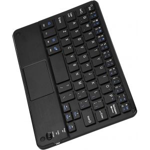 Clavier Sans Fil Bluetooth, Mini-Clavier Ultra-Fin Avec Pavé Tactile Pour Windows/Android, Pc/Tablette, Batterie Rechargeable Intégrée De 280Mah, Portée De Fonctionnement De 10 M[Z1900] - Neuf