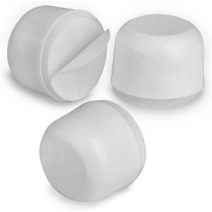 MEVRONISSHOP-But&eacute;e de Porte Interieur Adhesive &iquest; Butoir Porte Adhesif Sans Per&ccedil;age &iquest; Protection Contre les Portes Claquantes &iquest; Lot de 3 Blanc - Neuf