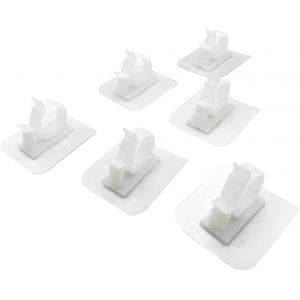 Kalanka-6 Pi&egrave;ces Tuyau Clips,Collier De Serrage Tuyau Ajustable,Pour La Fixation Des Tuyaux D'eau,Tuyaux De Gaz,Tuyaux En Plastique(Blanche) - Neuf