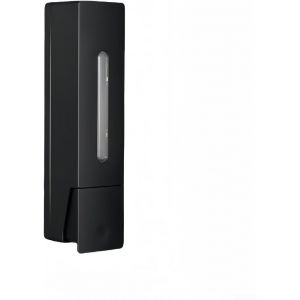 KAL-Distributeur De Savon Mural En Acier Inoxydable Abs - Anti-Fuite - Sans Contact - Distributeur De Gel Douche Mural Pour Salle De Bain - Sans Perçage - Noir - Neuf
