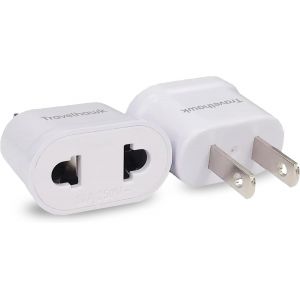ERYI-Lot De 2 Adaptateurs De Voyage Usa - Prise De Voyage - Type A - Adaptateur De Prise Américaine - Adaptateur De Prise Américaine - Canada - Mexique - Neuf