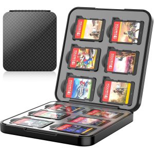 Eryi-Boîtier De Cartouches Pour Nintendo Switch 2 Étui De Stockage 12 Cartes De Jeux Porte-Cartes Mémoire Fermeture Magnétique Pour Accessoire Nintendo Switch 2 - Neuf