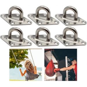 Promotion Hivernale,Plaques D'?Il D'?Illet En Acier Plaque D'?Il De Bateau En Acier Inoxydable Kit De Fixation De Voile De Jardin Pour Pont En Bois - Neuf