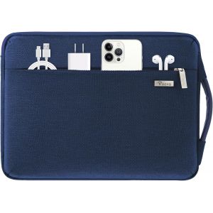 Housse Portable 15 Pouces Pour Macbook Air 15 360° Protection Ordinateur Pour Macbook Air M2 A2941 2023, Microsoft Surface, Macbook Pro A1990 A1707 Housse Pc Sac Portable Bleu - Neuf