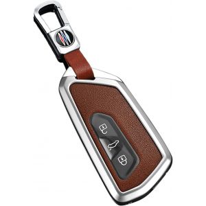 Étui de clé de voiture-Convient pour VW Golf 8 GTE Passat B9 ID.3 ID.4 ID.5 GTX-Pour Skoda Superb 4 Enyaq 2022-2025-Accessoire porte-clés.[H587] - Neuf