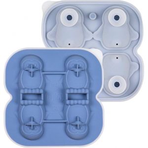 Kal-Moule À Glaçons Pingouin À 4 Cavités,Machine À Glace En Silicone Avec Entonnoir, Bac A Glacons En Silicone Avec Couvercle Pour Boisson Froide, Whisky, Cocktail, Vin, Bière, Jus, San Bpa¿Bleu¿ - Neuf