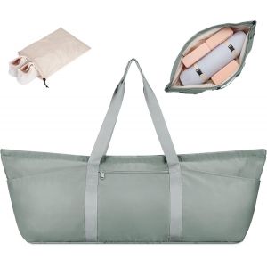 Sac De Sport Pour Femme, Grand Sac De Yoga, Sac De Voyage, Avec Sac À Chaussures Et Compartiment Humide, Sac De Transport Pour Homme, Sac De Sport, Pilates, Sac Pour Tapis De Yoga - Neuf
