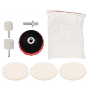 8pcs / Set Laine Buffing Roue De Polissage Pour Le Verre Automobile Montres Traitement Des Bijoux - Neuf