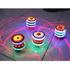 5pcs Toupie Spinning Top Jouet avec Lumi&egrave;re Color&eacute;e et Jouets Musicaux pour les Enfants Cadeau Anniversaire - Neuf
