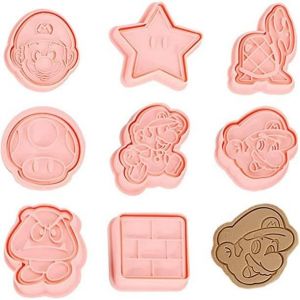 Ensemble De 8 Emporte-Pi&egrave;ces Super Mario Pour La P&acirc;tisserie, Moules 3d En Plastique, D&eacute;corations En Fondant, Biscuits, G&acirc;teaux - Neuf