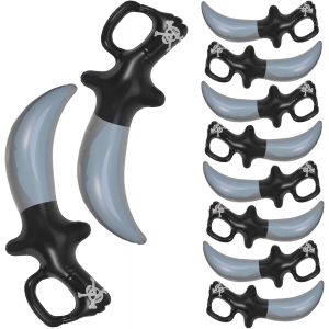 KAL-10 Pièces Épées Gonflables Jouet Épée, Pirate Epee Enfant, Plastique Epee Mousse Epée Gonflable Chevalier Pour Fête Thème Anniversaire Costume Cosplay Fournitures Décorations (C) - Neuf