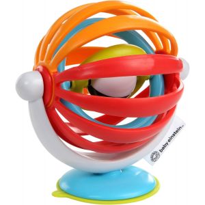 Mdy-, Jouet D'activité Pour Chaise Haute Et Rehausseur Sticky Spinner, Hochet, Jeu Sensoriel, Stimulation Visuelle, Roue Tournante, Base À Ventouses, Sans Bpa, 3 Mois + - Neuf