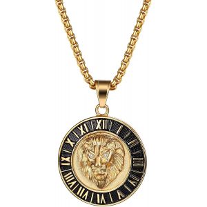 Trahoo-Pendentif Pour Homme Avec Collier D'alerte Médicale Chat Alien Lion Tête De Bouddha Gothique Pour Homme Et Femme - Neuf