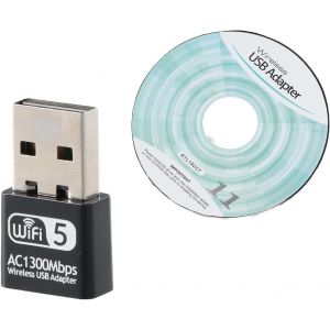 Loc-Clé Wifi Puissante Pour Pc,Dongle Wifi,Clé Wifi Pour Pc 5Ghz 2.4Ghz Carte,1300Mbps Adaptateur Usb Wifi Double Bande Pour Portable Pc Windows 11/10/8/7/Vista - Neuf